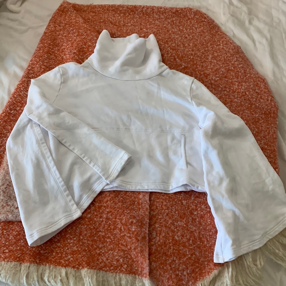 Free People cropped bell sleeve sweatshirt - Picture 1 of 1